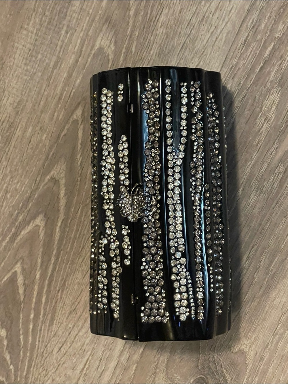 Chanel Black Plexiglass Strass Log CC Minaudière Clutch, 2018 rate - Picture 14 of 16